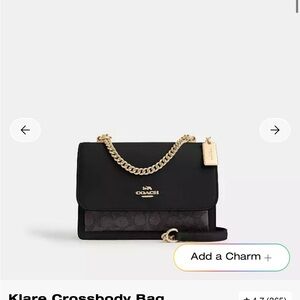 Coach Black and Gold Crossbody Bag